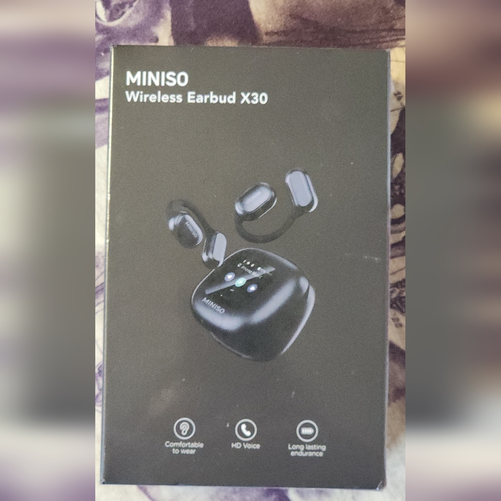 MINISO Wireless Earbud X30 - Black